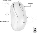 LOGITECH M240 Silent Wireless Optical Mouse - Off White