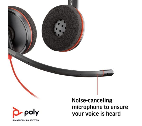 POLY Blackwire 3220 Headset - Black
