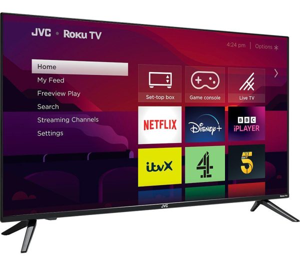 JVC LT-40CR330 Roku TV 40" Smart Full HD HDR LED TV