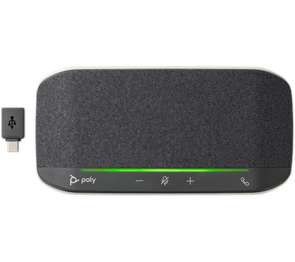 POLY Sync 10 Portable Speakerphone - Black & Silver