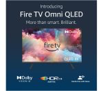 AMAZON Omni QLED Series Fire TV QL43F601U 43" Smart 4K Ultra HD HDR TV with Amazon Alexa