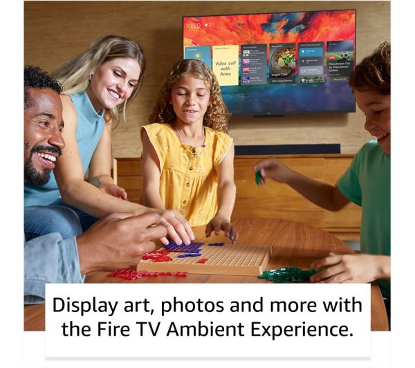 AMAZON Omni QLED Series Fire TV QL43F601U 43" Smart 4K Ultra HD HDR TV with Amazon Alexa