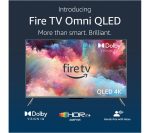 AMAZON Omni QLED Series Fire TV QL55F601U 55" Smart 4K Ultra HD HDR TV with Amazon Alexa