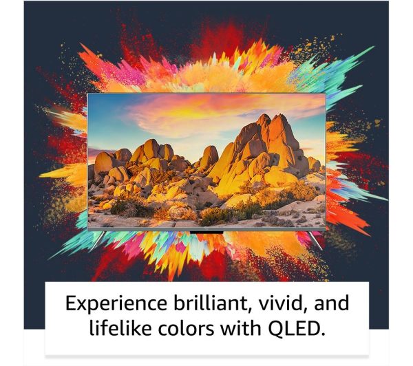 AMAZON Omni QLED Series Fire TV QL55F601U 55" Smart 4K Ultra HD HDR TV with Amazon Alexa