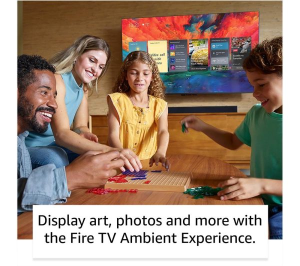 AMAZON Omni QLED Series Fire TV QL55F601U 55" Smart 4K Ultra HD HDR TV with Amazon Alexa