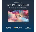 AMAZON Omni QLED Series Fire TV QL50F601U 50" Smart 4K Ultra HD HDR TV with Amazon Alexa