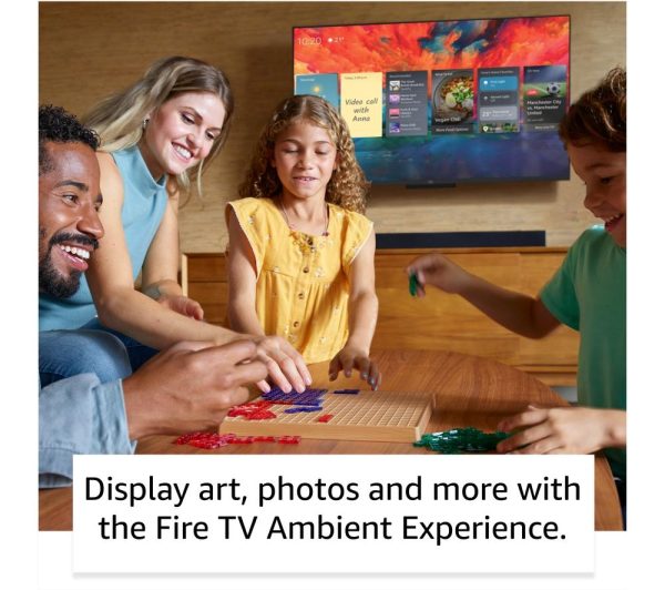 AMAZON Omni QLED Series Fire TV QL50F601U 50" Smart 4K Ultra HD HDR TV with Amazon Alexa