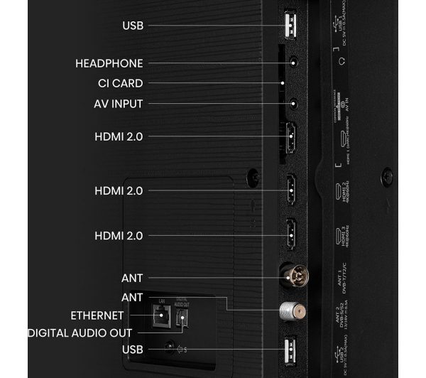 HISENSE 65E7KQTUK 65" Smart 4K Ultra HD HDR QLED TV with Amazon Alexa