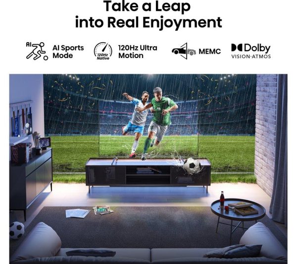HISENSE 75E7KQTUK PRO 75" Smart 4K Ultra HD HDR QLED TV with Amazon Alexa