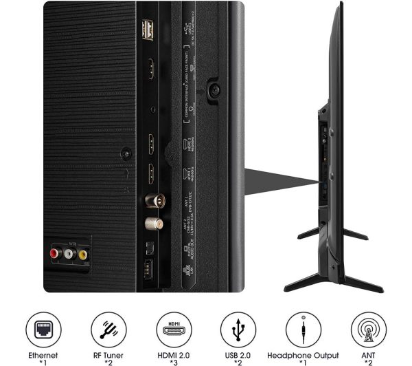 HISENSE 43E7KQTUK 43" Smart 4K Ultra HD HDR QLED TV with Amazon Alexa