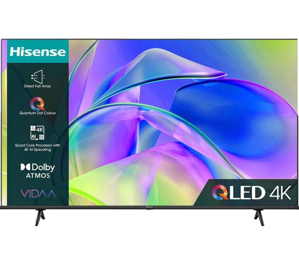 HISENSE 75E7KQTUK 75" Smart 4K Ultra HD HDR QLED TV with Amazon Alexa