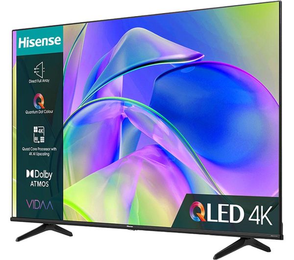 HISENSE 75E7KQTUK 75" Smart 4K Ultra HD HDR QLED TV with Amazon Alexa