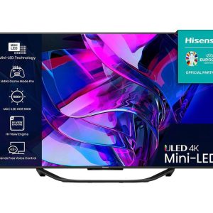 HISENSE 55U7KQTUK 55" Smart 4K Ultra HD HDR Mini-LED TV with Amazon Alexa