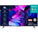 HISENSE 75U7KQTUK 75" Smart 4K Ultra HD HDR Mini-LED TV with Amazon Alexa