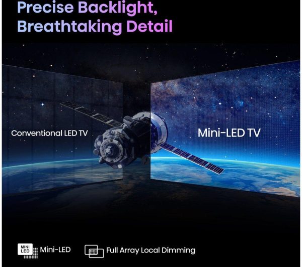 HISENSE 65U7KQTUK 65" Smart 4K Ultra HD HDR Mini-LED TV with Amazon Alexa