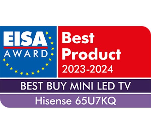 HISENSE 65U7KQTUK 65" Smart 4K Ultra HD HDR Mini-LED TV with Amazon Alexa