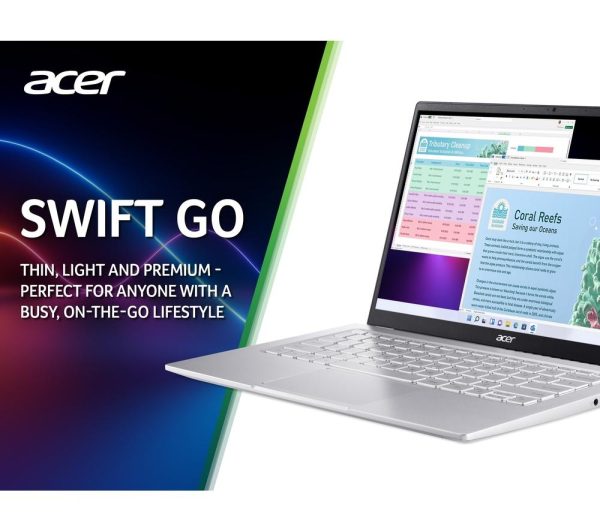 ACER Swift Go 14" Laptop - AMD Ryzen 5, 512 GB SSD, Silver