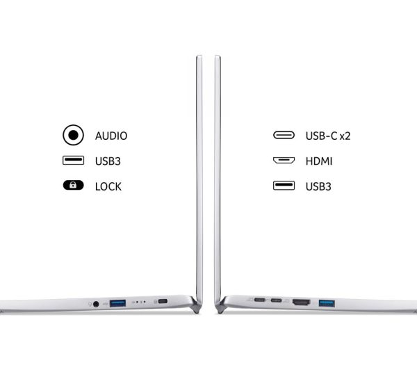 ACER Swift Go 14" Laptop - AMD Ryzen 5, 512 GB SSD, Silver