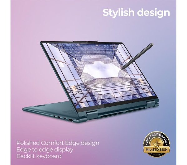LENOVO Yoga 7 14" 2 in 1 Laptop - AMD Ryzen 5, 512 GB SSD, Blue