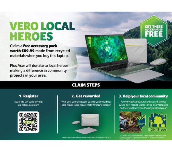 ACER Aspire Vero AV15-53 15.6" Laptop - Intel® Core i7, 1 TB SSD, Green