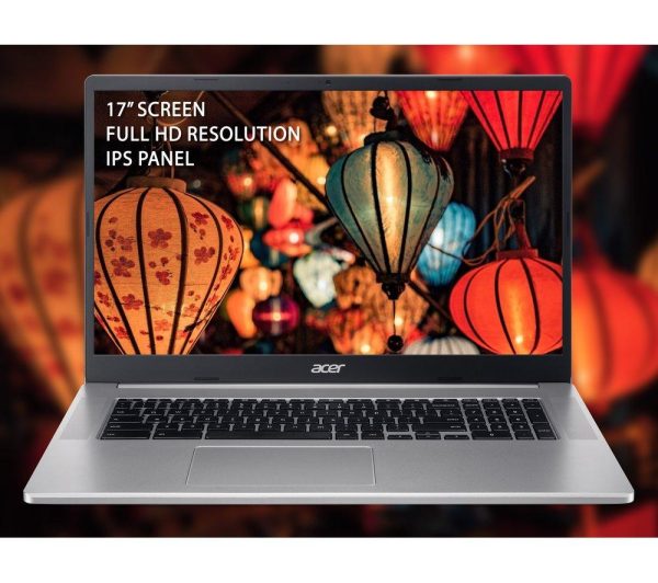 ACER 317 17.3" Chromebook - IntelÂ® PentiumÂ®, 128 GB eMMC, Silver