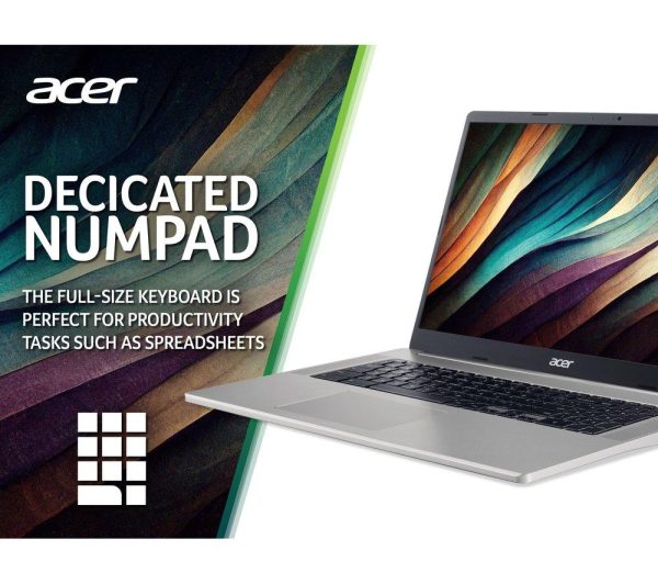 ACER 317 17.3" Chromebook - IntelÂ® PentiumÂ®, 128 GB eMMC, Silver