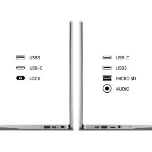 ACER 317 17.3" Chromebook - IntelÂ® PentiumÂ®, 128 GB eMMC, Silver