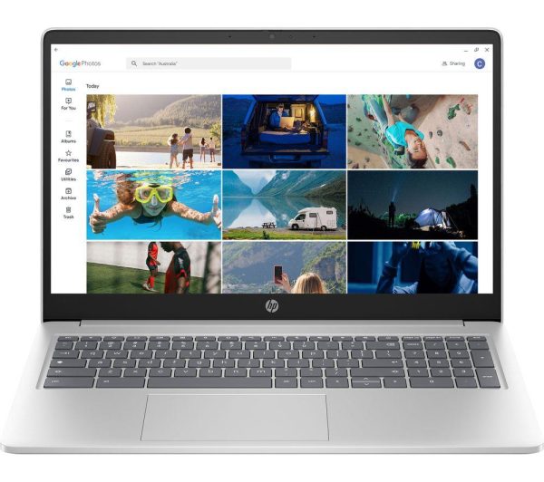 HP 15a-nb0502sa 15.6" Chromebook Plus - Intel® Core i3, 128 GB SSD, Silver