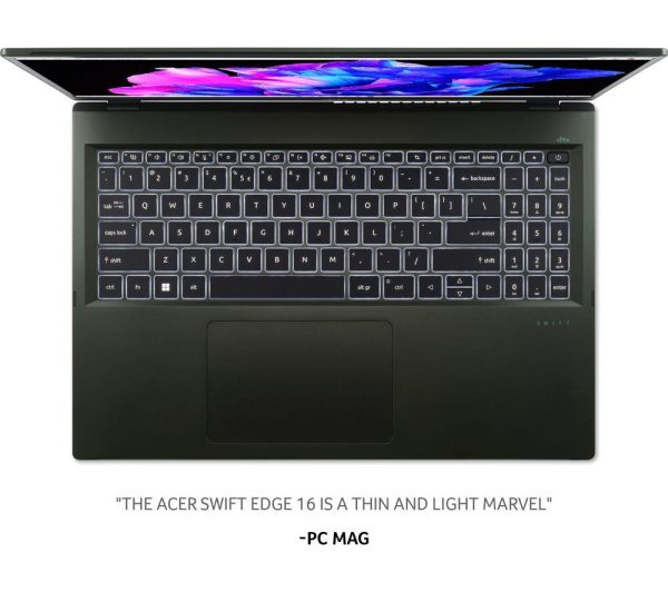 ACER Swift Edge 16" Laptop - AMD Ryzen 7, 1 TB SSD, Black