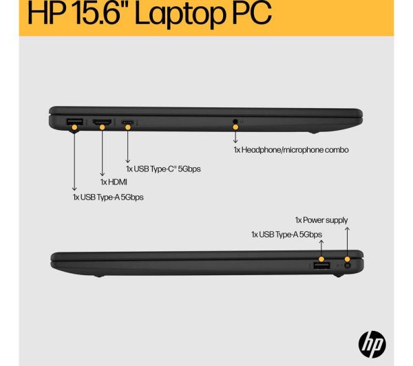 HP 15-fc0514sa 15.6" Laptop - AMD Ryzen 5, 256 GB, Black