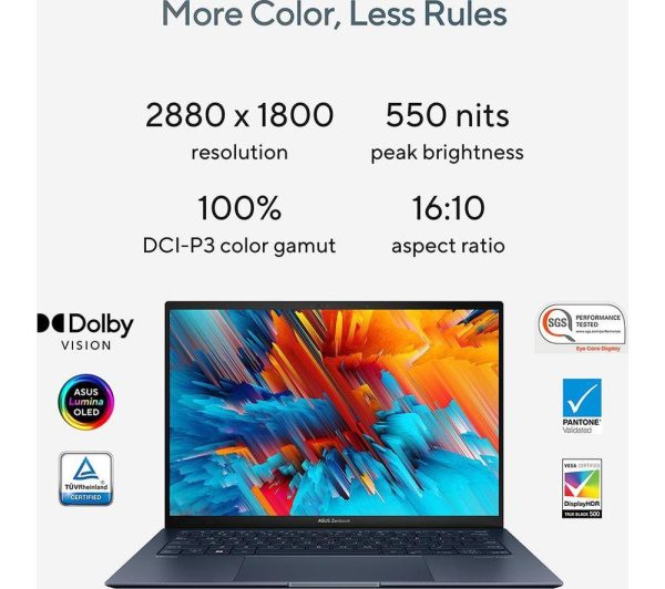 ASUS Zenbook S 13 OLED 13.3" Laptop Intel® Core i7, 1 TB SSD, Grey