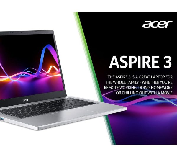 ACER Aspire 3 14" Laptop - AMD Ryzen 3, 256 GB SSD, Silver