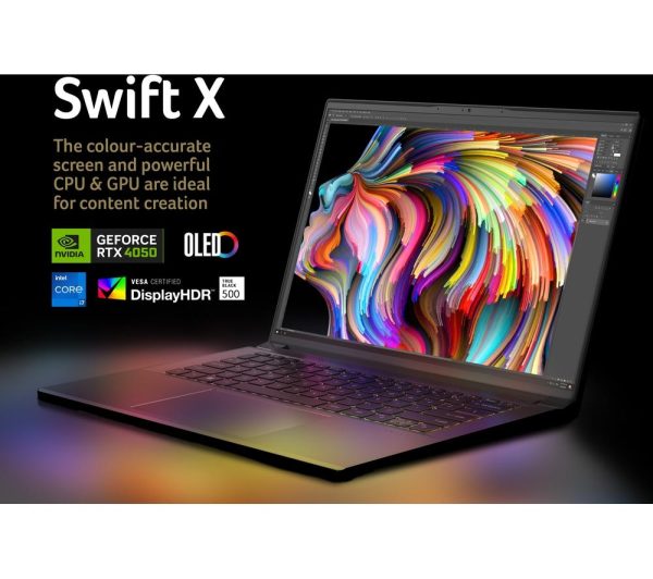 ACER Swift X 14" Laptop - Intel® Core i7, 1 TB SSD, Grey
