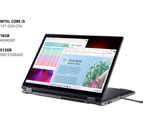ACER Spin 5 14" 2 in 1 Laptop - Intel® Core i5, 512 GB SSD, Silver
