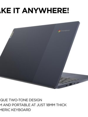 LENOVO IdeaPad Slim 3 15.6" Chromebook - IntelÂ® CeleronÂ®, 64 GB eMMC, Blue