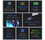ASUS Zenbook Pro 14 OLED 14" Laptop - Intel® Core i9, 1 TB SSD, Black