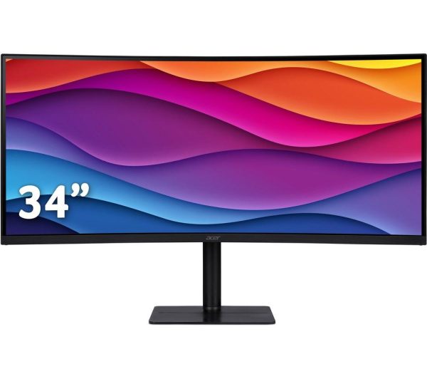 ACER CZ342CUR Wide Quad HD 34" Curved VA LCD Monitor - Black