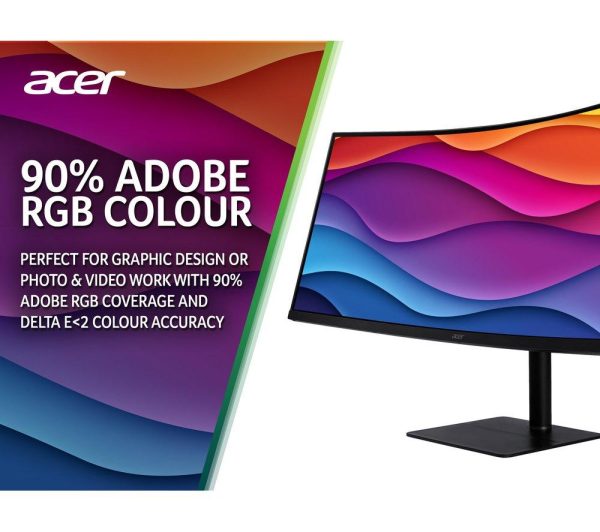 ACER CZ342CUR Wide Quad HD 34" Curved VA LCD Monitor - Black