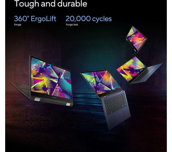 ASUS Vivobook Go 14 Flip 14" 2 in 1 Laptop - IntelÂ® CeleronÂ®, 128 GB eMMC, Blue