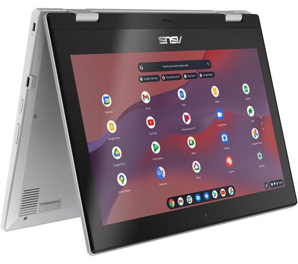 ASUS CX1 11.6" 2 in 1 Chromebook - IntelÂ® CeleronÂ®, 64 GB eMMC, Silver