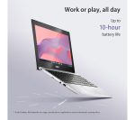ASUS CX1 11.6" 2 in 1 Chromebook - IntelÂ® CeleronÂ®, 64 GB eMMC, Silver