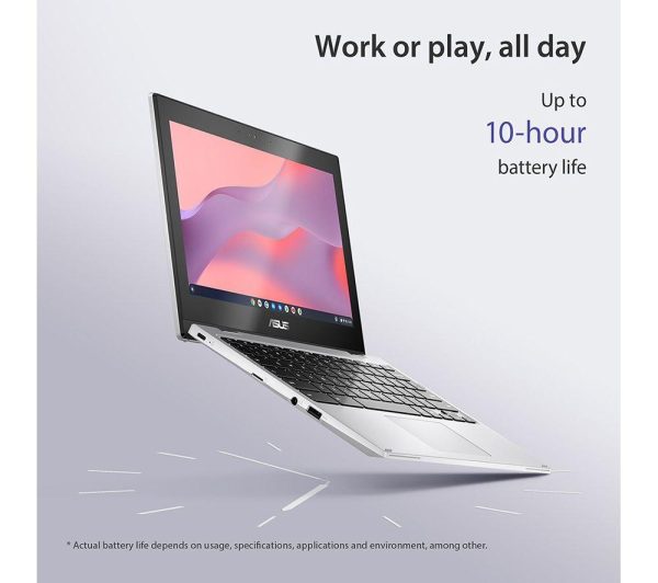 ASUS CX1 11.6" 2 in 1 Chromebook - IntelÂ® CeleronÂ®, 64 GB eMMC, Silver