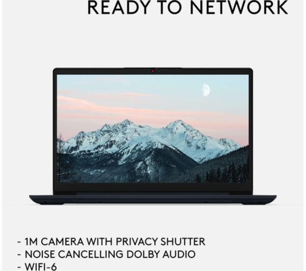 LENOVO IdeaPad i1 14" Refurbished Laptop - IntelÂ® CeleronÂ®, 128 GB eMMC, Blue (Very Good Condition)