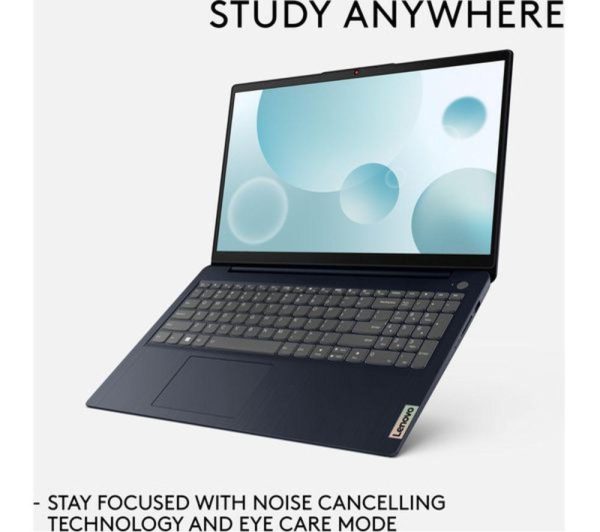 LENOVO IdeaPad 3i 15.6" Refurbished Laptop - Intel® Core i3, 128 GB SSD, Blue (Very Good Condition)