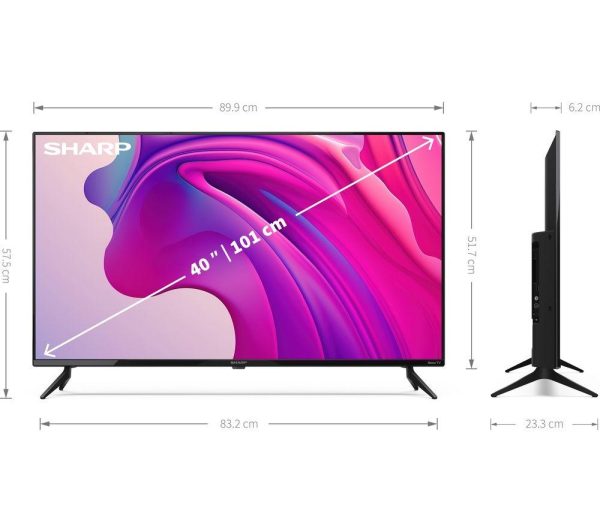 SHARP 2T-C40FD7KF1FB 40" Smart Full HD HDR LED TV