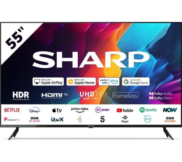 SHARP 4T-C55FJ7KL1FB 55" Smart 4K Ultra HD HDR LED TV
