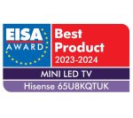 HISENSE 55U8KQTUK 55" Smart 4K Ultra HD HDR Mini-LED TV with Amazon Alexa