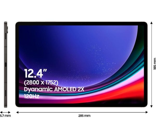 SAMSUNG Galaxy Tab S9+ 12.4" Tablet - 256 GB, Beige