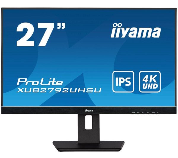 IIYAMA ProLite XUB2792UHSU-B5 4K Ultra HD 27" IPS LCD Monitor - Black