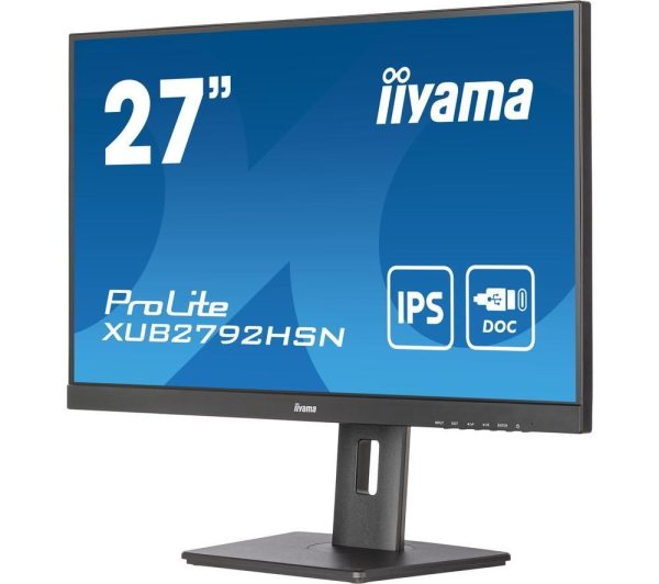 IIYAMA ProLite XUB2792HSN-B5 Full HD 27" IPS LCD Monitor - Black